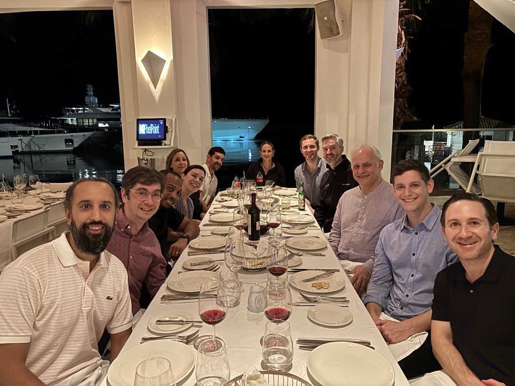 Our closing dinner celebrating Webster Bank's acquisition of Ametros